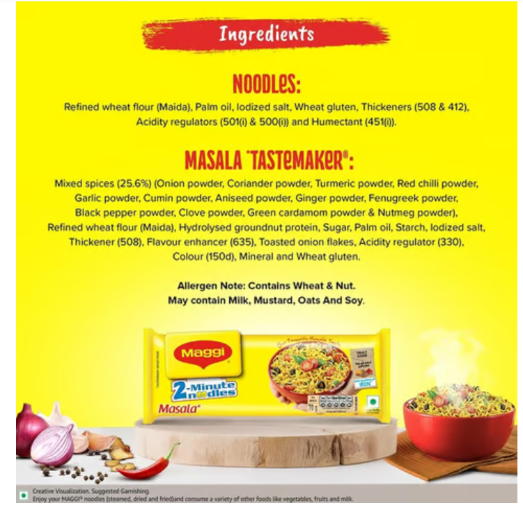 Maggi Masala - 2 Minutes Instant Noodles (6 Pack)