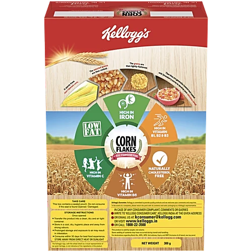 Kellogg's Corn Flakes With Real Strawberry Puree, 300 g