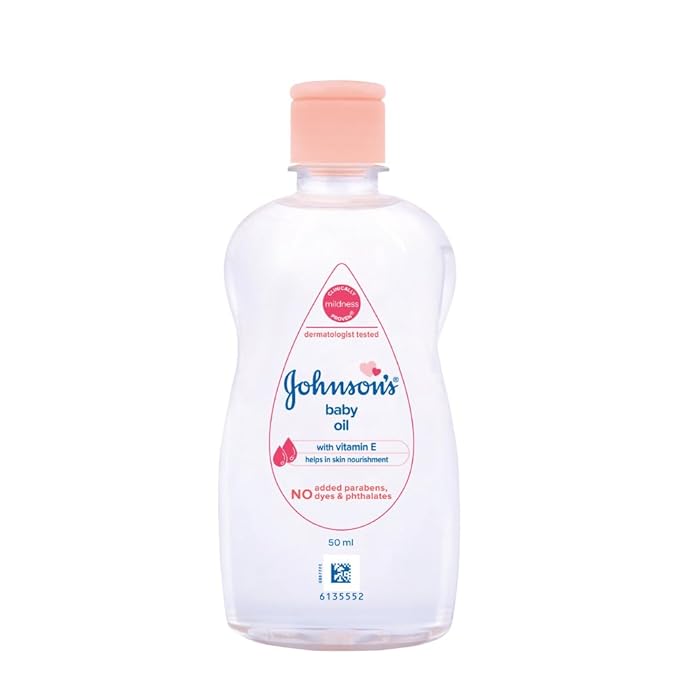Johnson & Johnson Baby Oil With Vitamin E, 50Ml