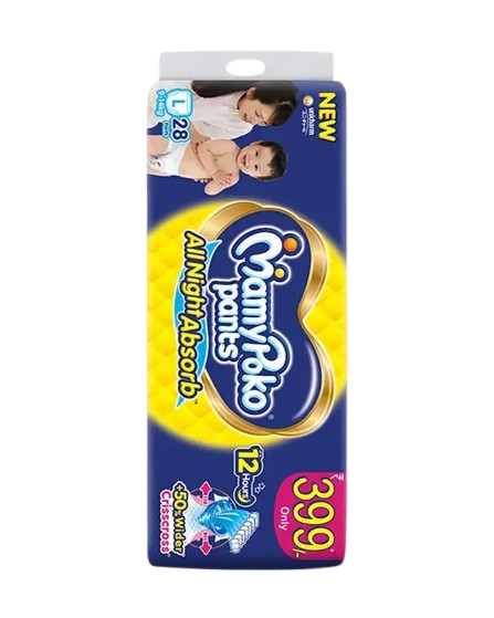 MamyPoko Pants Extra Absorb Diaper (L, 9-14 kg, 28 pieces)