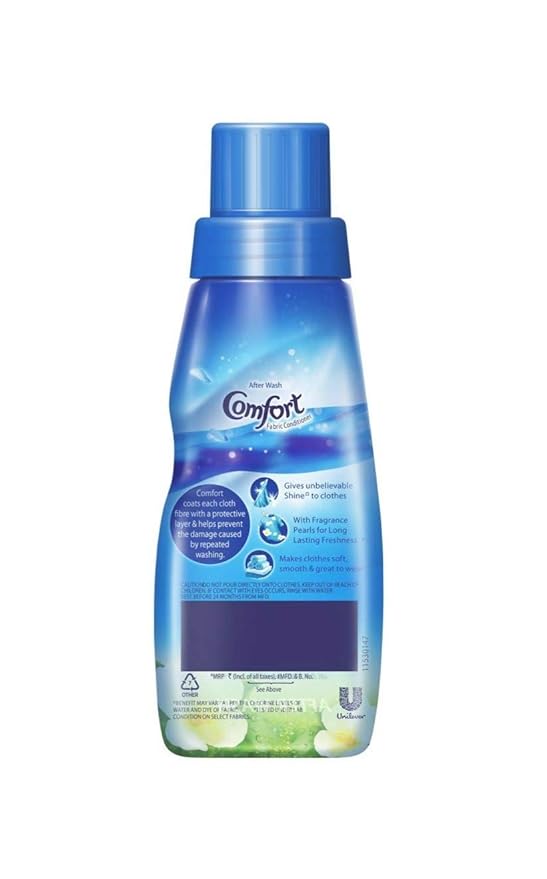 Comfort After Wash Morning Fresh Fabric Liquid Conditioner(Fabric Softener)-For Softness, Shine And Long Lasting Freshness, 210ml