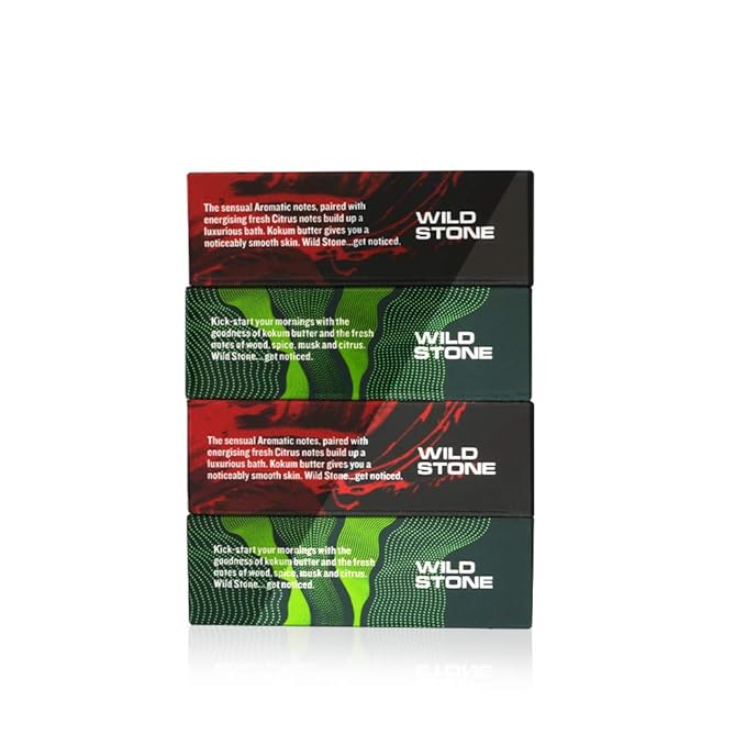 Wild Stone Soap Combo (3+1) for Men (125 g Each)
