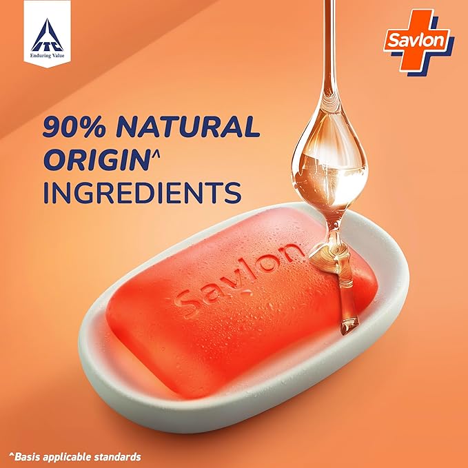 Savlon Glycerin Soap, (120g - Pack of 3+1), Soap for Women & Men, For All Skin Types