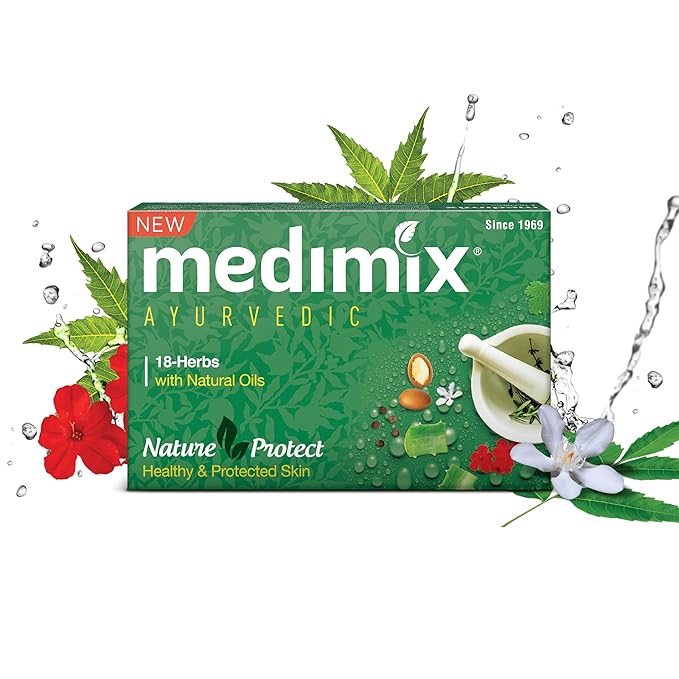Medimix Ayurvedic 18-Herbs Classic Soap 125 g (Pack of 3)