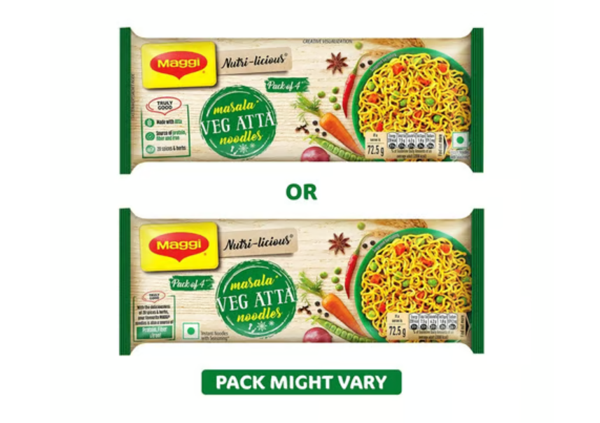 Maggi Nutri-Licious Masala Veg Atta Instant Noodles