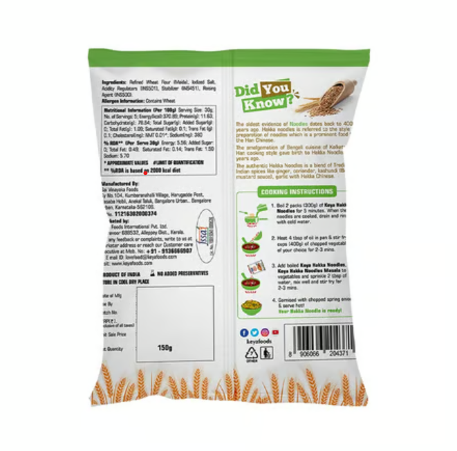 Keya Veg Hakka Noodles