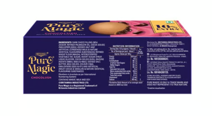 Britannia Pure Magic Chocolush Center Filled Cookies (75 g)