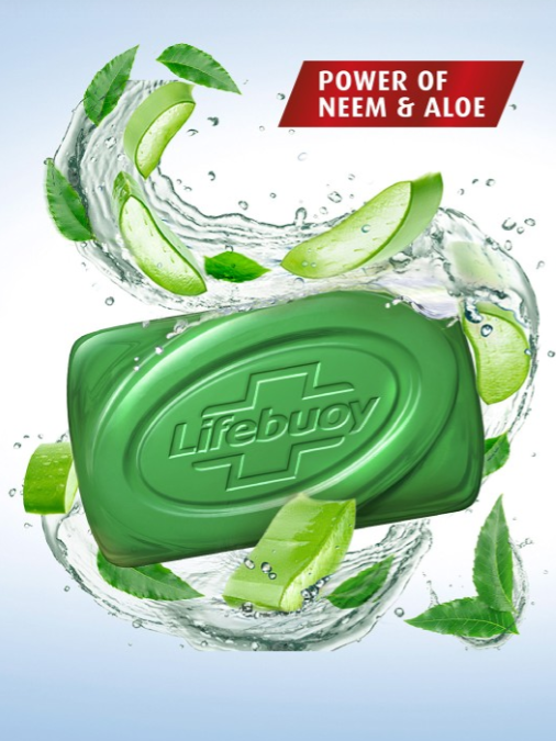 Lifebuoy Nature Protect Neem & Aloe Vera Soap - Buy 4 Get 1 Free - 100g Each