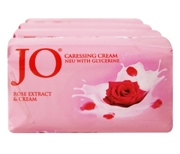 JO Rose Extract & Cream Bathing Soap, 3 + 1 x 125 g