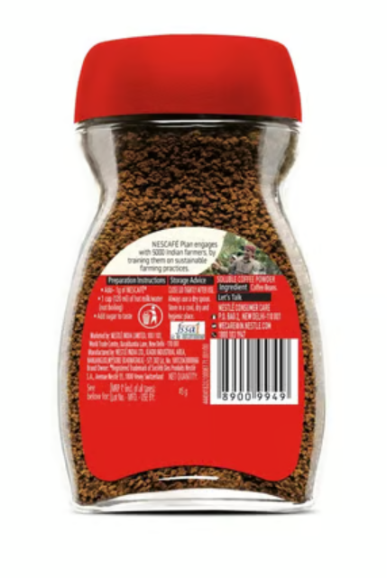 Nescafe Classic - Instant Coffee Powder - 100% Pure Coffee 45g