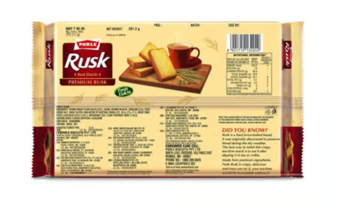 Parle Real Elaichi Premium Rusk (291.2g)