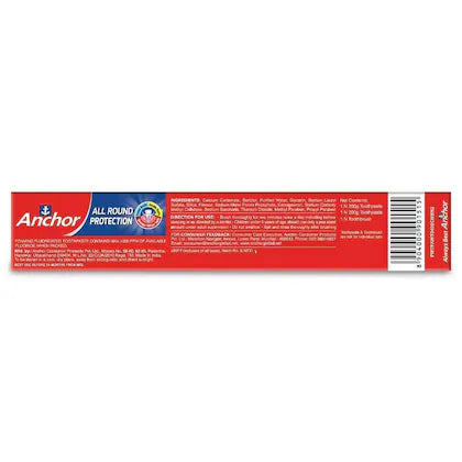 Anchor White All Round Protection Toothpaste 400 g (With Free Toothbrush)
