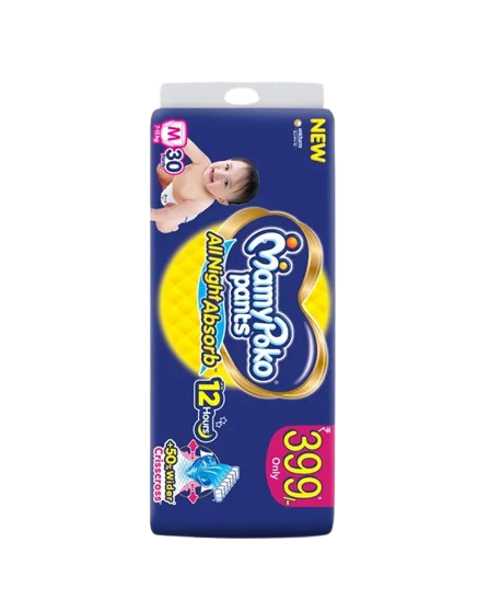 MamyPoko Pants Extra Absorb Diaper (M, 7-12 kg, 30 pieces)