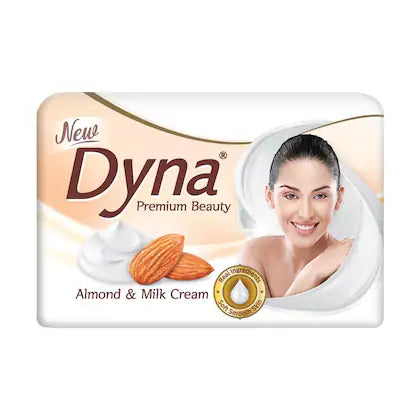 Dyna Premium Milk Cream & Almond Oil Soap 125 g (Pack of 4)