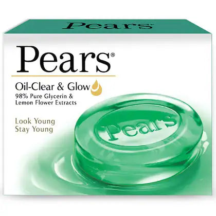 Pears Oil Clear & Glow Soap with Lemon Flower Extracts 75 g