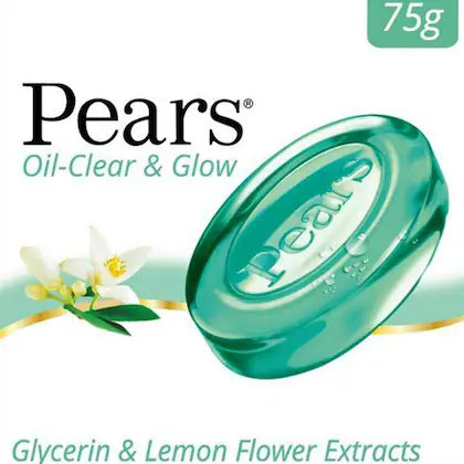 Pears Oil Clear & Glow Soap with Lemon Flower Extracts 75 g