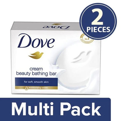 Dove Cream Beauty Bathing Bar, 2x50 g Multipack