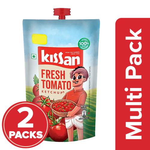 Kissan Fresh Tomato Ketchup, 2 x 90 g Multipack