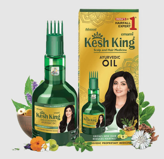 Kesh King Ayurvedic Oil 100ml + ZANDU Balm Free