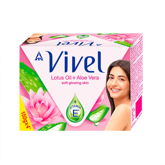 VIVEL LOTUS OIL & ALOE VERA SOAP BUY 4 GET 1 FREE 100G