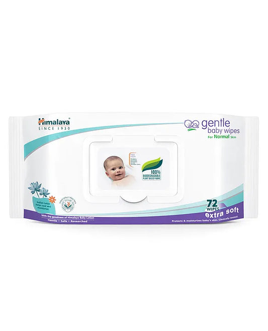 Himalaya Gentle Baby Wipes for Normal Skin - Extra Soft 72's