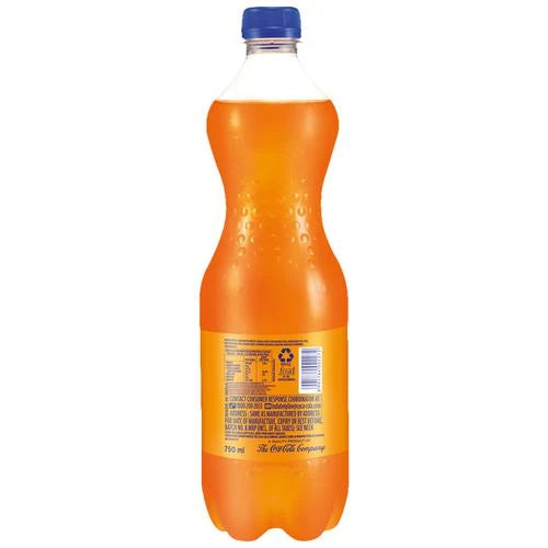 Fanta Soft Drink - Orange Flavoured, Refreshing, 750 ml PET Bottle