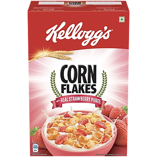 Kellogg's Corn Flakes With Real Strawberry Puree, 300 g