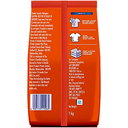 Tide Plus Detergent Washing Powder - Jasmine & Rose, 1 kg