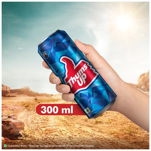 Thums Up Soft Drink, 300 ml Can