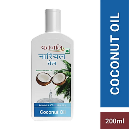 Patanjali Coconut Oil, Free From Argemone Oil, 200 ml