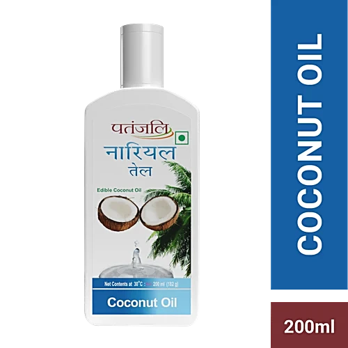 Patanjali Coconut Oil, Free From Argemone Oil, 200 ml
