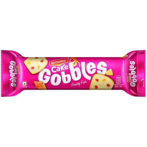 Britannia Fruity Fun Gobbles Cake, 100 g