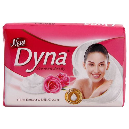 Dyna Soap - Milk Cream & Rose, 125 g Pack of 4
