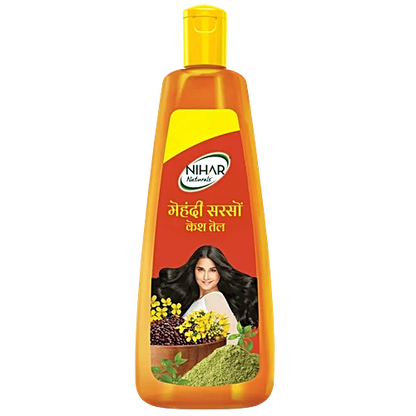 Nihar Naturals Mehendi Sarson Hair Oil, 400 ml