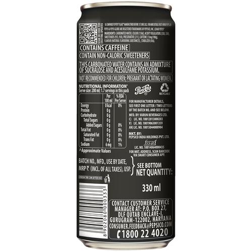 Pepsi Zero Sugar Soft Drink, 330 ml
