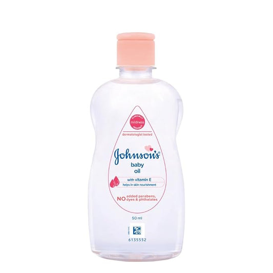 Johnson & Johnson Baby Oil With Vitamin E, 50Ml