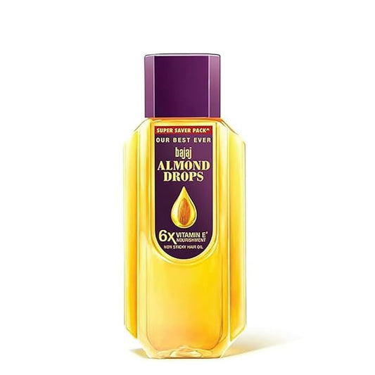 Bajaj Almonds Drops Hair Oil, 625ml super saver pack free 175ml bottle