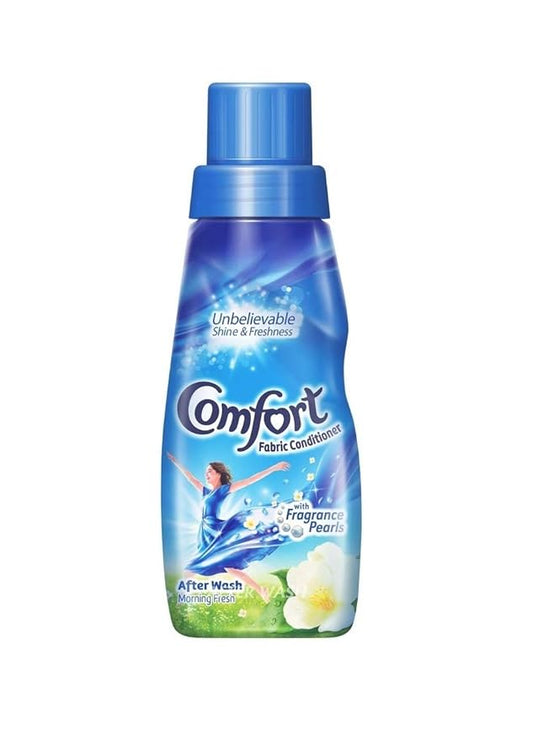 Comfort After Wash Morning Fresh Fabric Liquid Conditioner(Fabric Softener)-For Softness, Shine And Long Lasting Freshness, 210ml