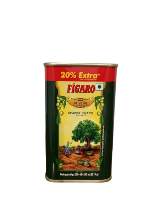 Figaro Olive Oil- Pure Olive Oil (200ml + 40ml = 240ml) Tin | 20% Extra