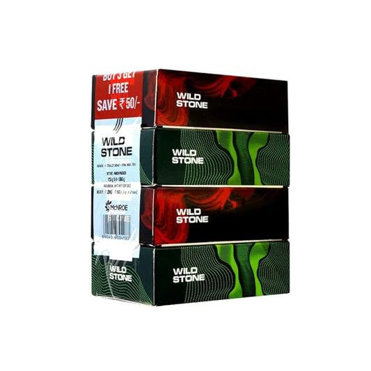 Wild Stone Soap Combo (3+1) for Men (125 g Each)