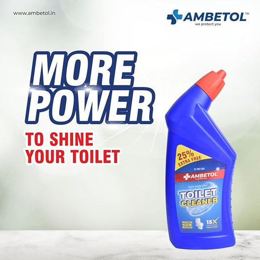 AMBETOL Toilet Cleaner Liquid Disinfectant 15X Protection 625ml
