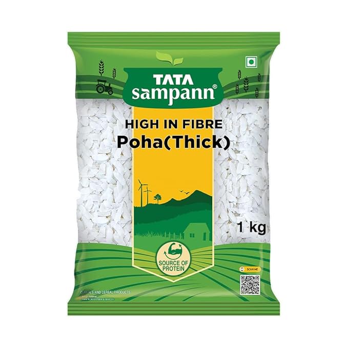 Tata Sampann High in Fibre Poha(Thick), 1kg
