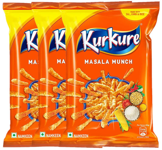 Kurkure Namkeen Masala Munch,[Pack of 3]