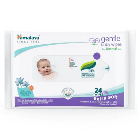 Himalaya Gentle Baby Wipes, 24 s