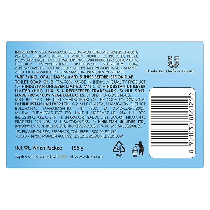 LUX International Creamy Perfection Plus Soap 500 g (4 x 125 g)