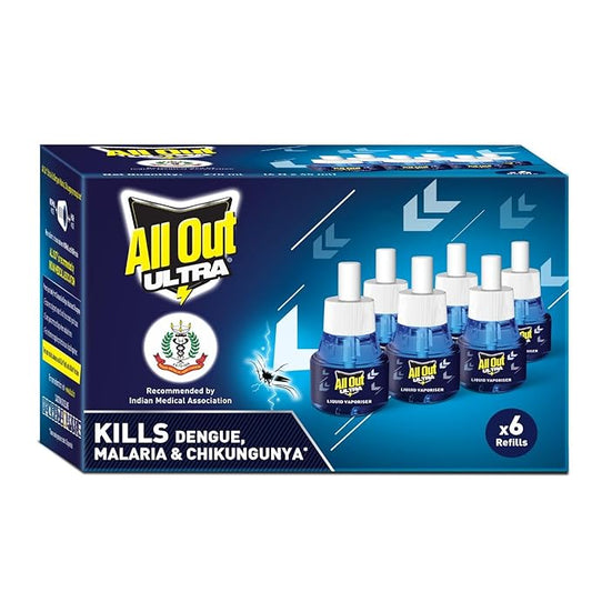 All Out Ultra Mosquito Repellant Refill, Pack of 6