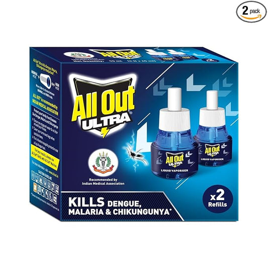 All Out Ultra Liquid Vaporizer, 2 Refills (45ml each)