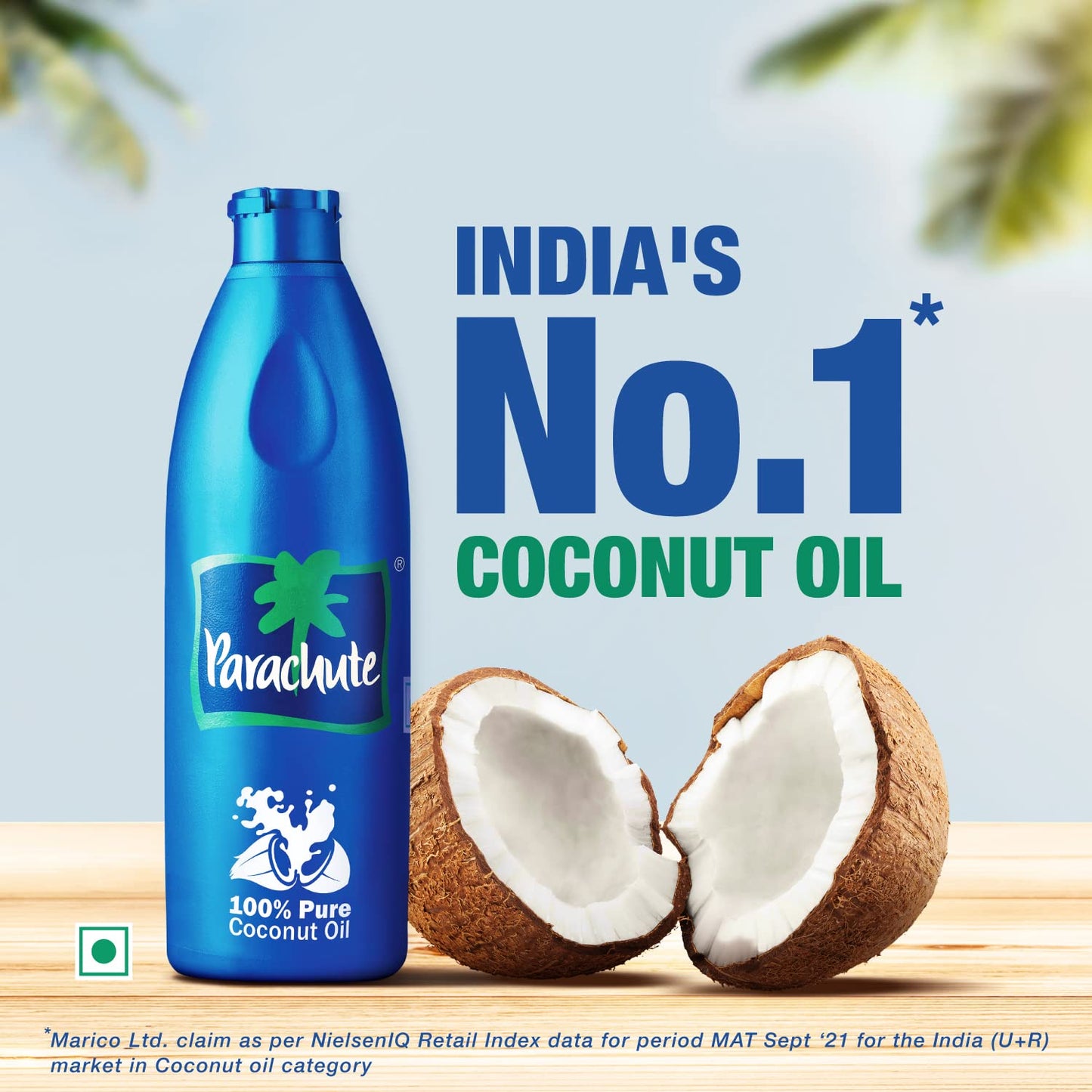 Parachute Oil - Pure Coconut Oil, 500ml Bottle