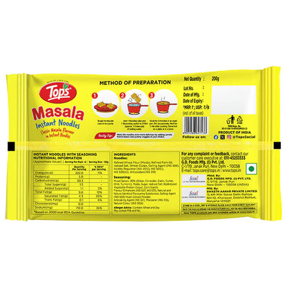 TOPS Instant Masala Noodles - 200g. Family Pack