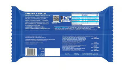 Cadbury Oreo Chocolate Flavour Sandwich Cream Biscuits